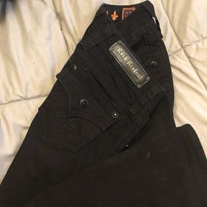 Rock revival boot cut black jeans